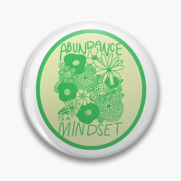 Item preview, Super cute and Trendy Green "Abundance mindset" Quote! designed and sold by Sophie0854.
