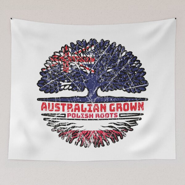 Item preview, Poland Polish Australian Australia Tree Roots Flag designed and sold by FlagX.