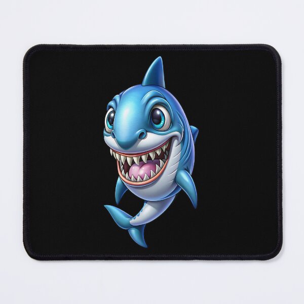 Item preview, blue happy shark designed and sold by jkrphoto.
