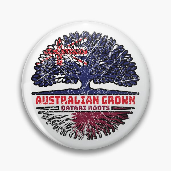 Item preview, Qatar Qatari Australian Australia Tree Roots Flag designed and sold by FlagX.