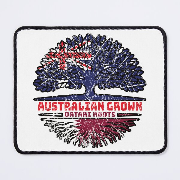 Item preview, Qatar Qatari Australian Australia Tree Roots Flag designed and sold by FlagX.