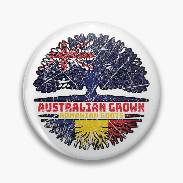 Item preview, Romania Romanian Australian Australia Tree Roots Flag designed and sold by FlagX.