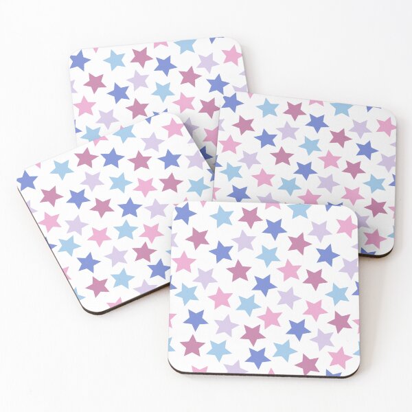 Item preview, Bigender Pride Stars Pink Blue Lavender designed and sold by JoyfulJen.