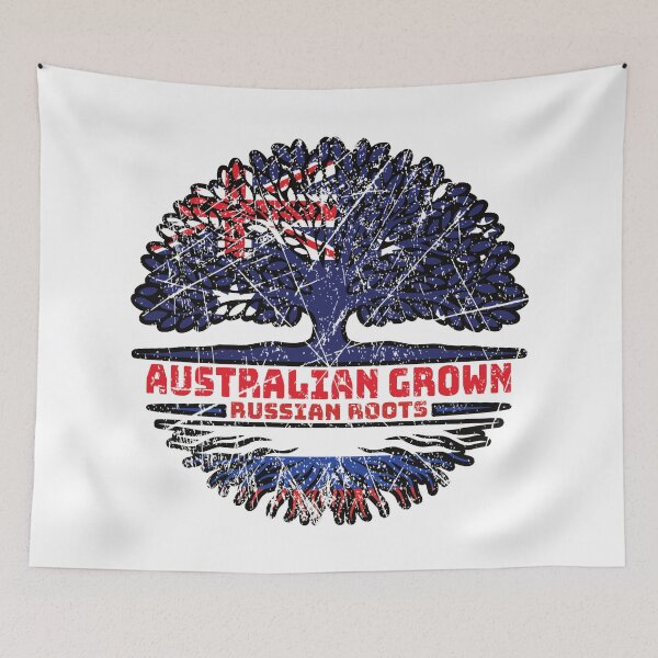 Item preview, Russia Russian Australian Australia Tree Roots Flag designed and sold by FlagX.