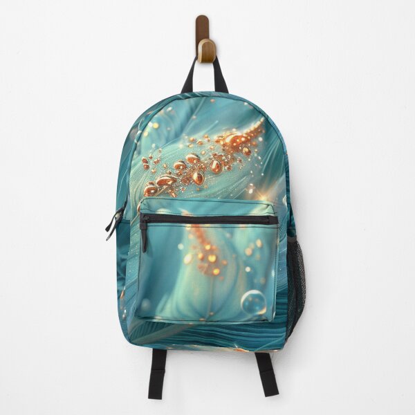 Item preview, Texture of turquoise feathers, bubbles and gilding designed and sold by Fantasyplus.