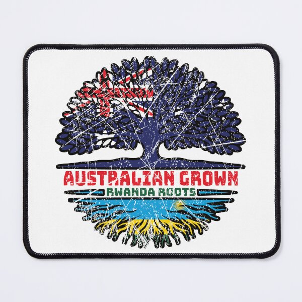 Item preview, Rwanda Rwandan Australian Australia Tree Roots Flag designed and sold by FlagX.