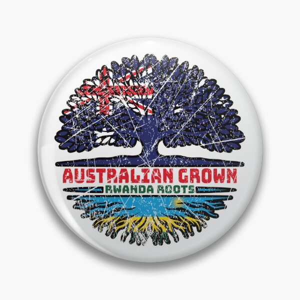 Item preview, Rwanda Rwandan Australian Australia Tree Roots Flag designed and sold by FlagX.