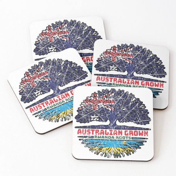 Item preview, Rwanda Rwandan Australian Australia Tree Roots Flag designed and sold by FlagX.