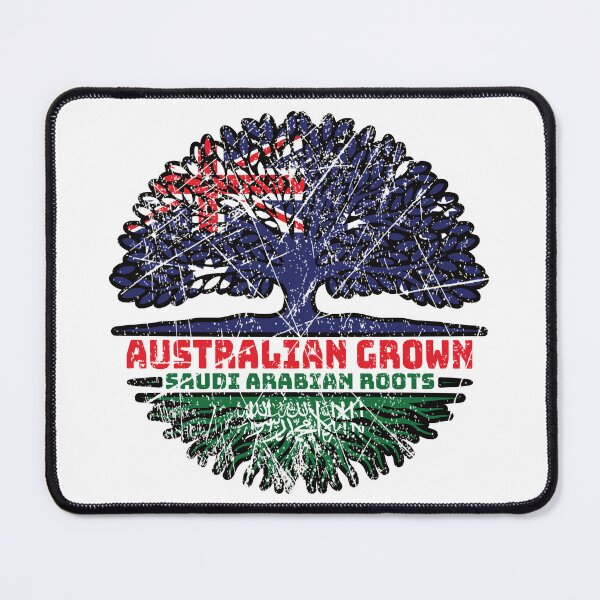 Item preview, Saudi Arabia Saudi Arabian Australian Australia Tree Roots Flag designed and sold by FlagX.