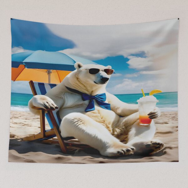 Item preview, Polar bear holiday photo - AI generated designed and sold by LOKOthing.