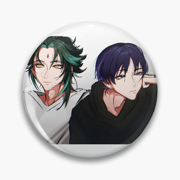 Item preview, Xiao and Wanderer Scaramouche Genshin Impact designed and sold by Sapphireicecream.