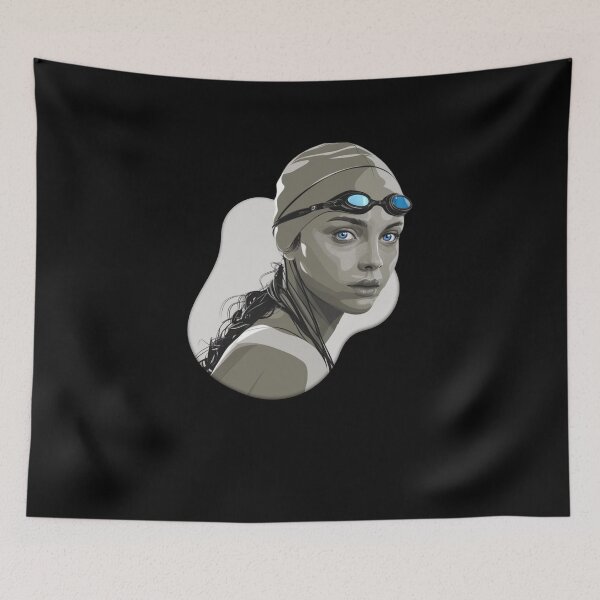 Item preview, The Unyielding Blue-Eyed Swimmer designed and sold by Zwembad Vergelijker.