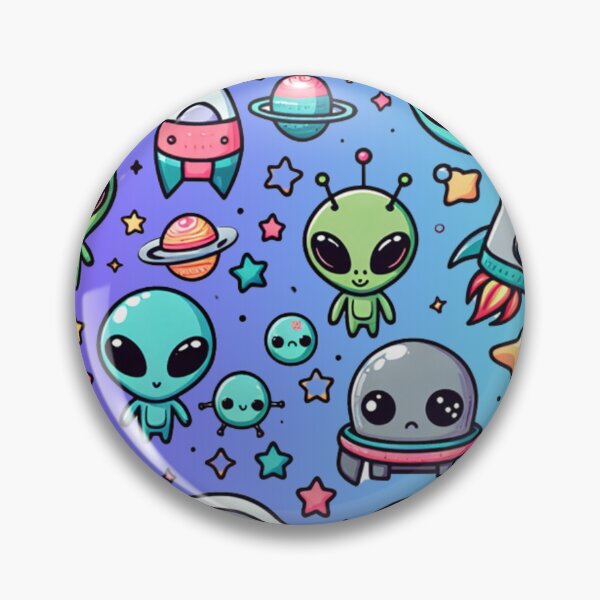 Item preview, Cute Alien Pattern, Spaceships, Stars, Rockets, Kids Alien Pattern designed and sold by WayMakerPrints.