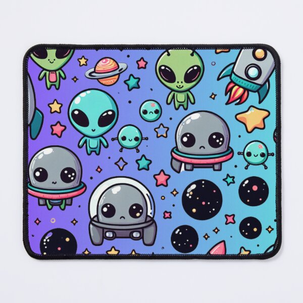 Item preview, Cute Alien Pattern, Spaceships, Stars, Rockets, Kids Alien Pattern designed and sold by WayMakerPrints.