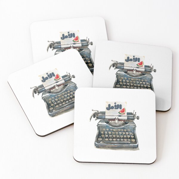 Item preview, Hope (الأمل) - Vintage Typewriter Design with Watermelon Slice: A Symbol of Palestine- فلسطين الحرية والصمود designed and sold by FUNqoosh.