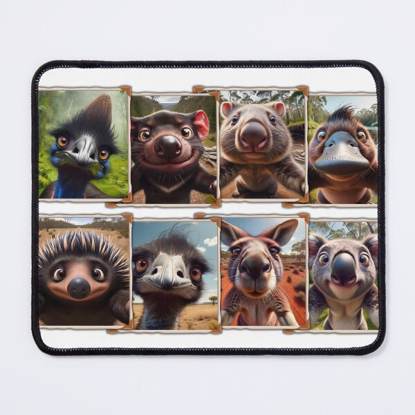 Item preview, Australian animal selfies designed and sold by roundowl.