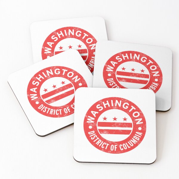 Item preview, Retro Washington DC Flag Circle Badge designed and sold by deadmansupplyco.