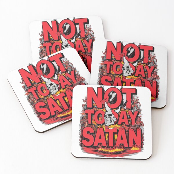 Item preview, NOT TODAY SATAN designed and sold by onicaras.