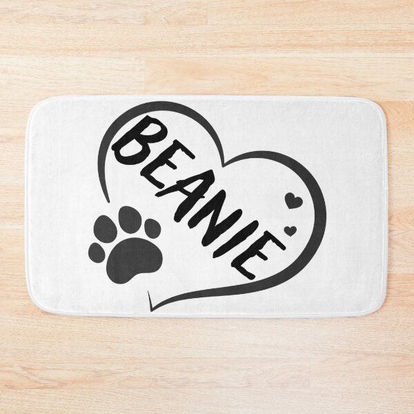 Item preview, Beanie name in a heart with a paw, great gift for dog or cat owners designed and sold by OCS1337.