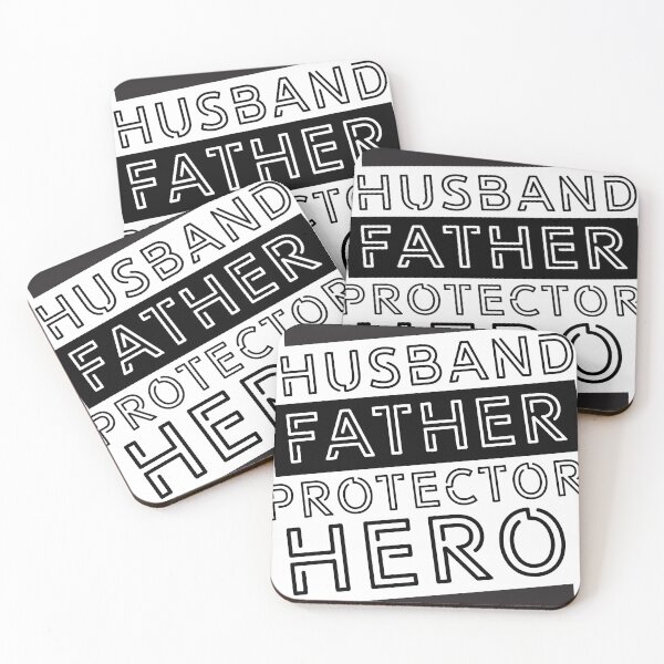 Item preview, Husband Father Protector Hero designed and sold by CraftyBee.