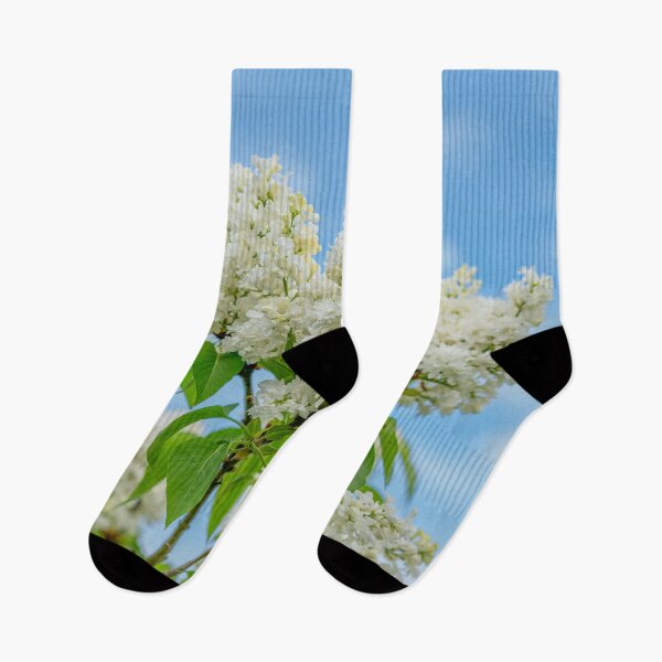 Item preview, Beautiful White Lilac Flowers and Blue Sky designed and sold by SafariByMarisa.
