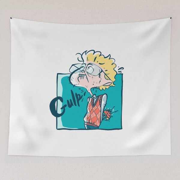 Item preview, Nervous nerd boy going to a date designed and sold by Carlazucchi.