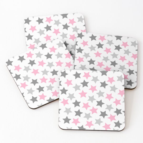 Item preview, Demigirl Pride Stars Pastel Grey White Pink designed and sold by JoyfulJen.