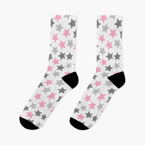 Item preview, Demigirl Pride Stars Pastel Grey White Pink designed and sold by JoyfulJen.