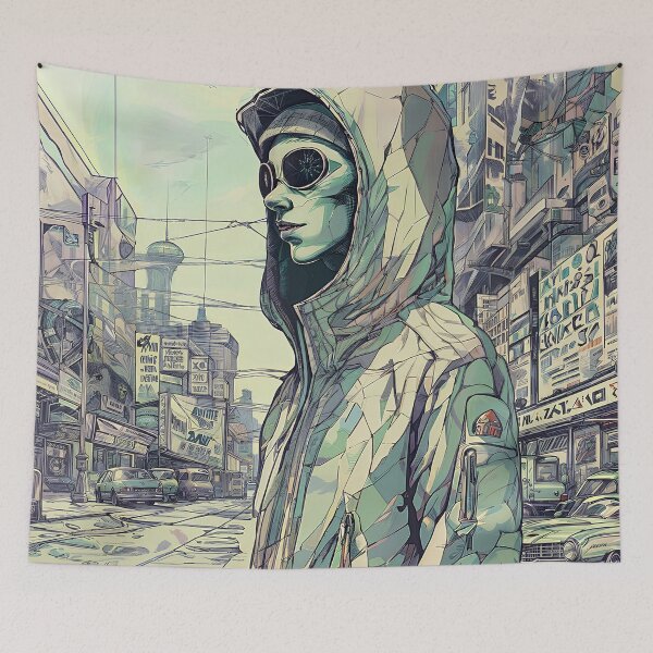 Item preview, URBAN ART IN GREEN TONES designed and sold by PixelCraftDSG.