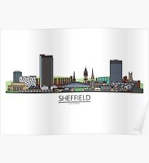 Sheffield Icons - Skyline Poster