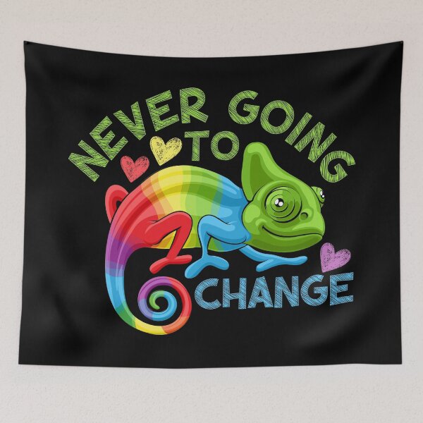 Item preview, Never going to change - LGBTQ pride designed and sold by EvergreenWhimsy.