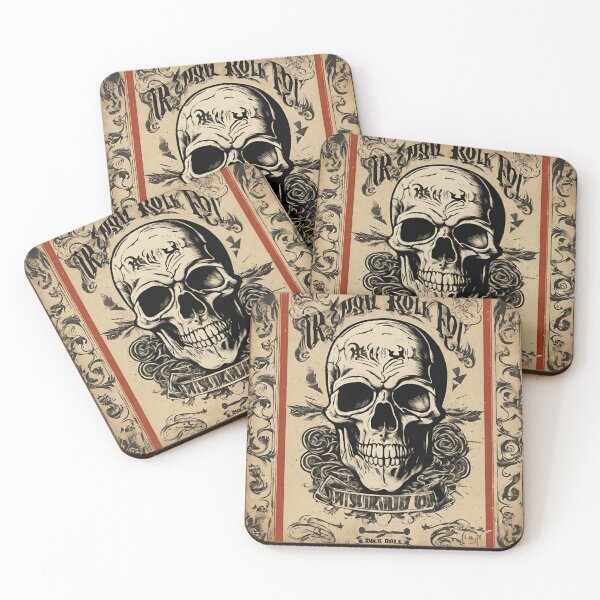 Item preview, Rebelião do Rock: Caveira Vintage designed and sold by jaquelinedejff.