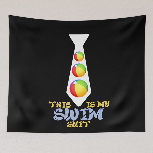 Item preview, This Is My Swim Suit Funny Swimming Tie designed and sold by SharpThreadZ.