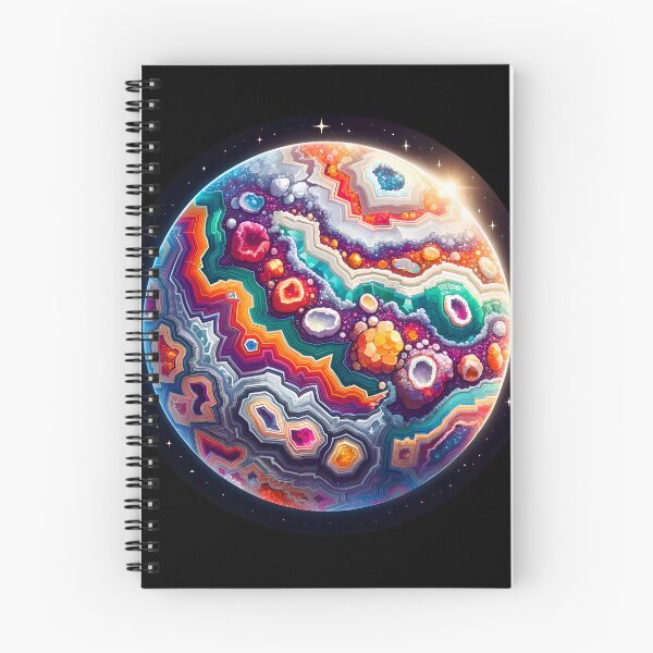 Item preview, Geode Planet Vibrant Cosmic Fantasy Art designed and sold by StickaTime.