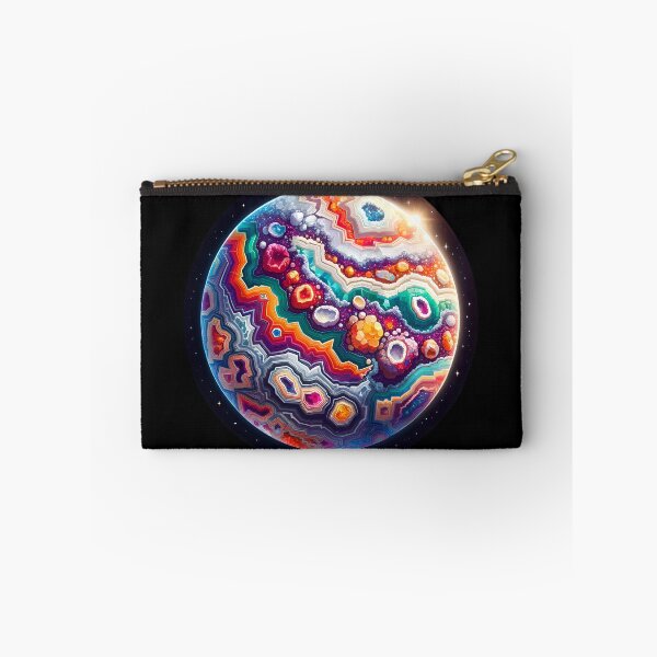 Item preview, Geode Planet Vibrant Cosmic Fantasy Art designed and sold by StickaTime.