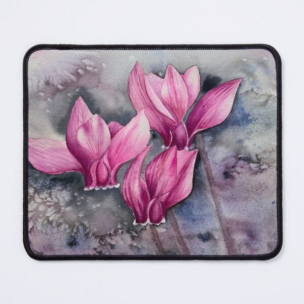 Item preview, Watercolor Cyclamen flowers designed and sold by KatasArt.