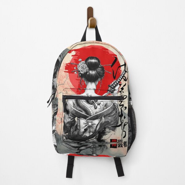 Item preview, Japanese Geisha Samurai Kunoichi Sakura - Female Shinobi - Ninjutsu Gift designed and sold by InkyGenies.
