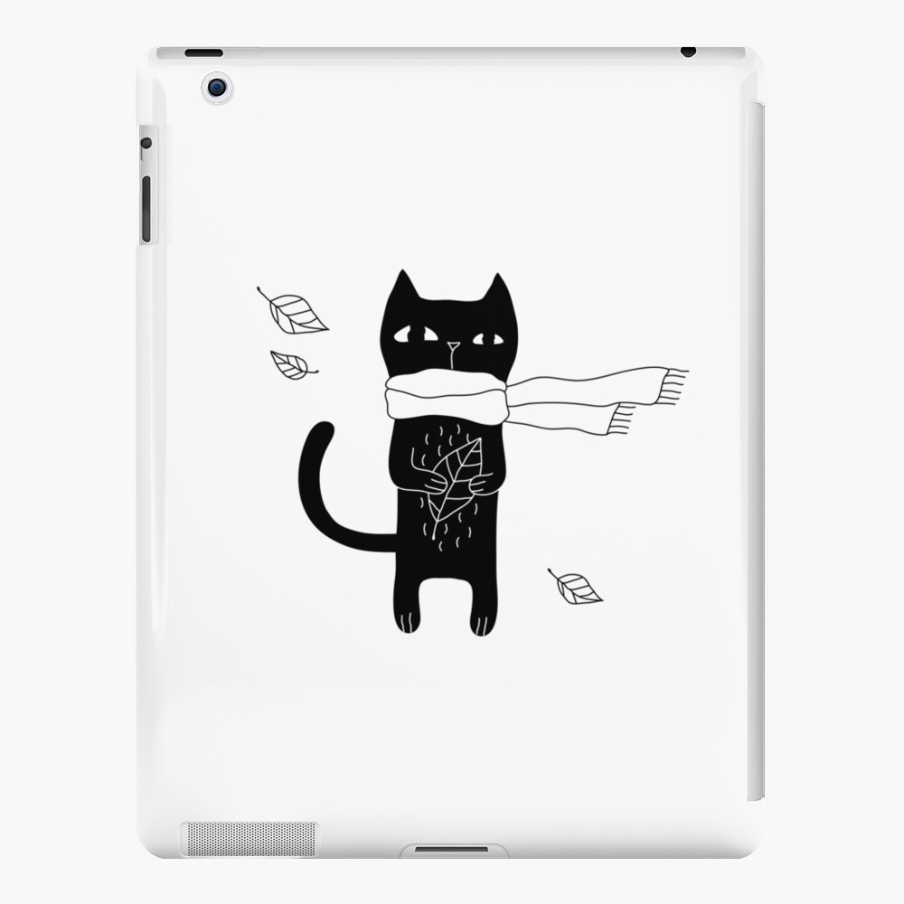 Black Cat iPad Case & Skin