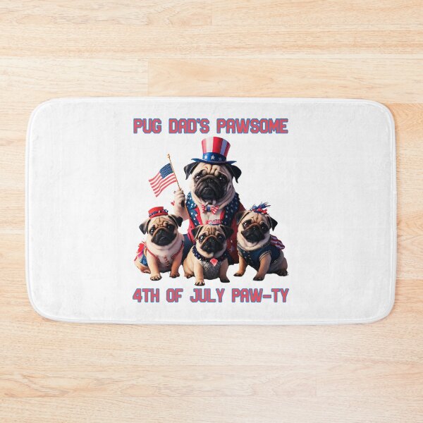 Item preview, Pug Dad's Pawsome 4th Of July Paw-TY designed and sold by elynne9.