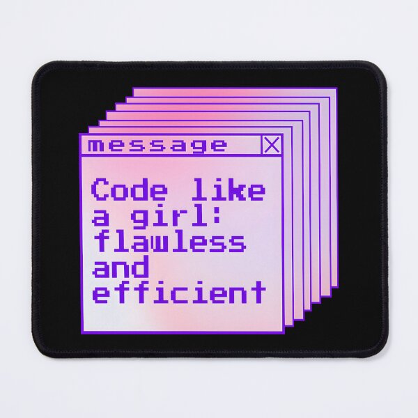 Item preview, Code Like a Girl: Flawless and Efficient Programmer girly pixel Design. Gift For female programmers and coders designed and sold by Unitepeople.