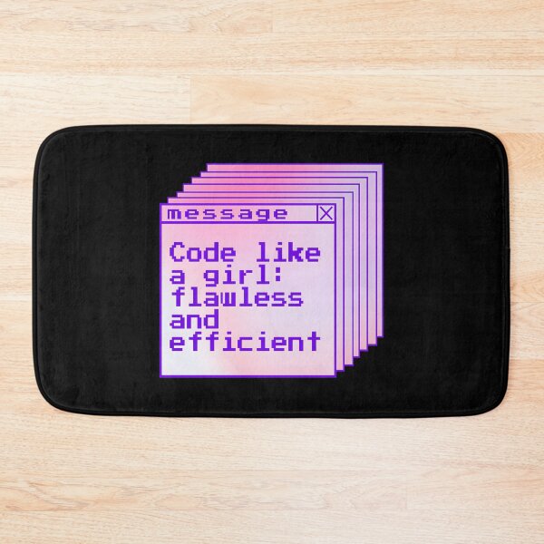 Item preview, Code Like a Girl: Flawless and Efficient Programmer girly pixel Design. Gift For female programmers and coders designed and sold by Unitepeople.