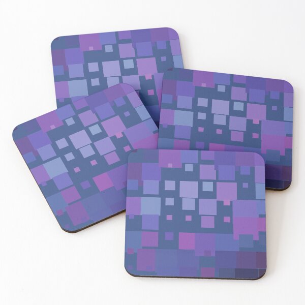 Item preview, Gradient Purple Tones Abstract Square Grid Blue Backdrop designed and sold by Alchemy-A-La-G.
