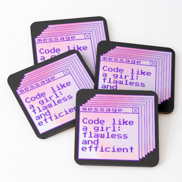 Item preview, Code Like a Girl: Flawless and Efficient Programmer girly pixel Design. Gift For female programmers and coders designed and sold by Unitepeople.