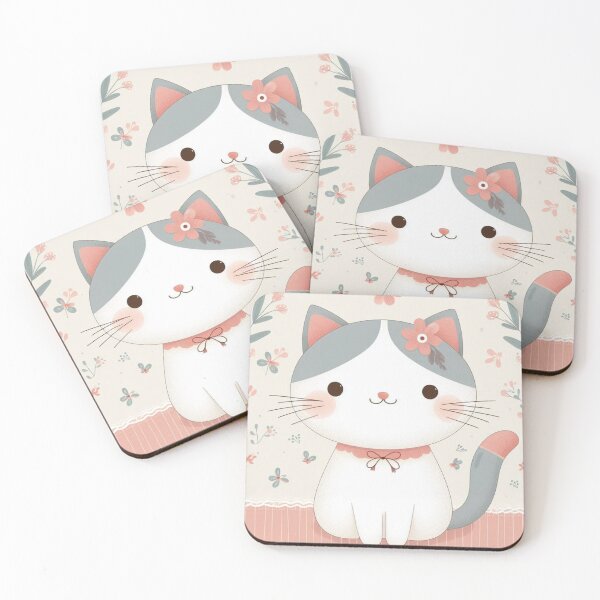 Item preview, A beautiful house cat with bright colors designed and sold by Dokak Shop.