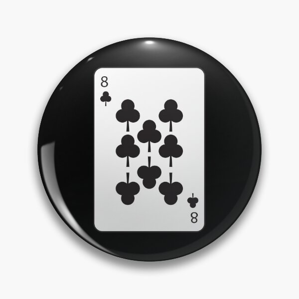 Item preview, 8 of Clubs, deck of cards, card game designed and sold by Numbers-Art.