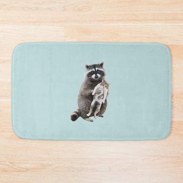 Item preview, raccoon carrying kitten  designed and sold by TeeARTHY.