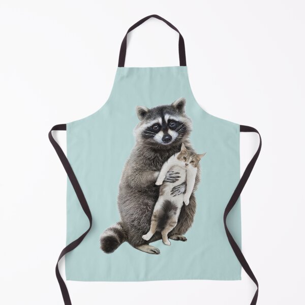Item preview, raccoon carrying kitten designed and sold by TeeARTHY.