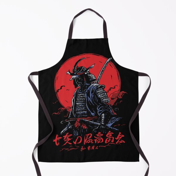 Item preview, A Samurai with red moon in the back designed and sold by Loviness.