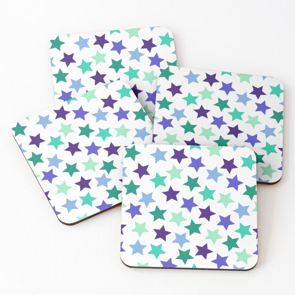 Item preview, Gay Men's Pride Stars Blue Green designed and sold by JoyfulJen.