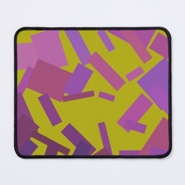 Item preview, Purple Gradient Tones Abstract Spiraled Rectangles Grid Yellow  designed and sold by Alchemy-A-La-G.